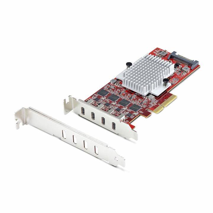 StarTech 4-Port, USB-C, 10Gbps PCIe, 4 獨立傳輸晶片 - 推薦的 Mac Pro PCIe 傳輸埠擴充卡