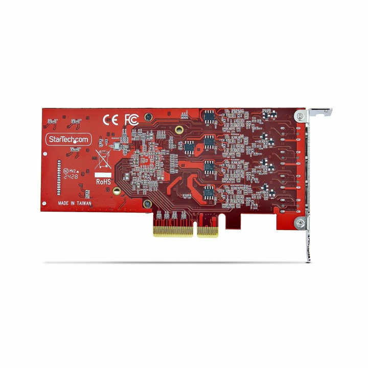 StarTech 4-Port, USB-C, 10Gbps PCIe, 4 獨立傳輸晶片 - 推薦的 Mac Pro PCIe 傳輸埠擴充卡