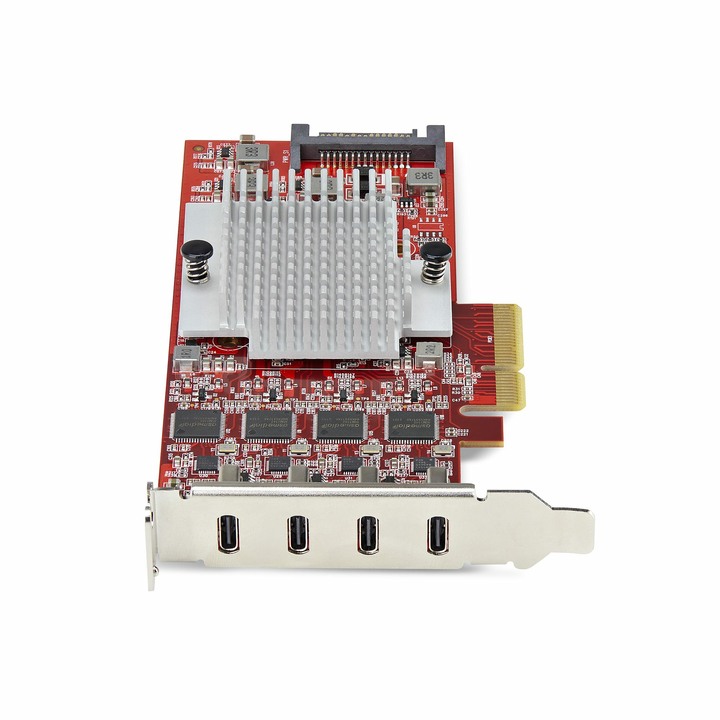 StarTech 4-Port, USB-C, 10Gbps PCIe, 4 獨立傳輸晶片 - 推薦的 Mac Pro PCIe 傳輸埠擴充卡