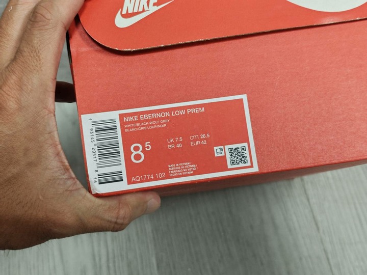 全新 NKIE EBERNON LOW PREM 特殊配色 AQ1774102 男平底鞋 休閒鞋 黑色配色 US8.5