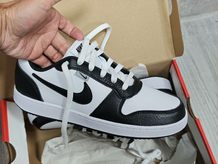 全新 NKIE EBERNON LOW PREM 特殊配色 AQ1774102 男平底鞋 休閒鞋 黑色配色 US8.5