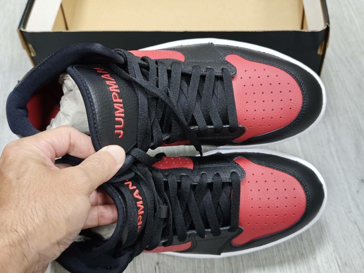 全新 nike air jordan 1 AR3762-006 經典紅黑配 Jump Man