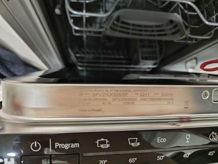 德國 BOSCH SPV2IKX00X/07 全新二手 內嵌式洗碗機 45公分寬 (價格可議)