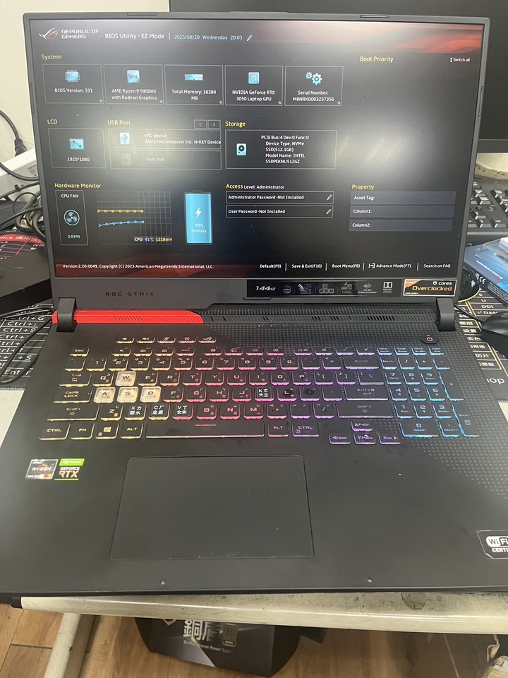 電競ASUS ROG Strix G17 G713QC-0021C5900HX 黑