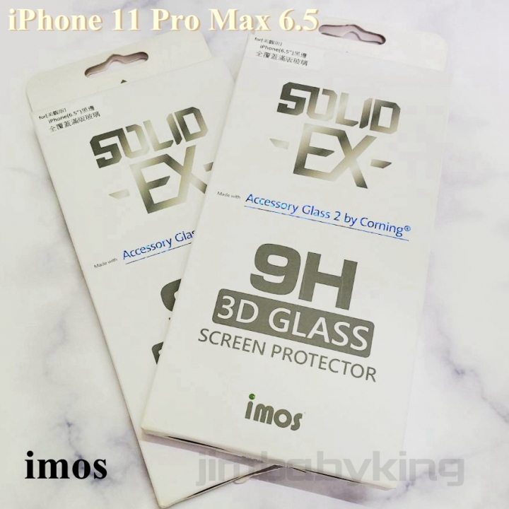正版 imos 美國康寧 iPhone 11 Pro Max 6.5吋 3D美觀滿版玻璃保護貼 滿膠強化玻璃 高雄可面交