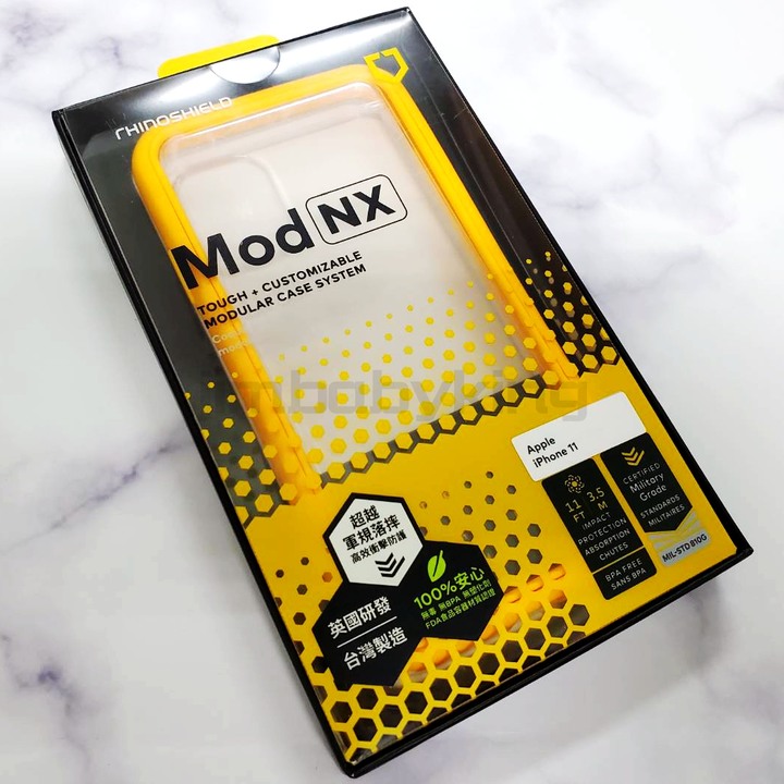 保證現貨正品 犀牛盾 Mod NX iPhone 11 6.1吋 黃色 軍規 耐衝擊 防摔邊框+透明背蓋 兩用手機殼