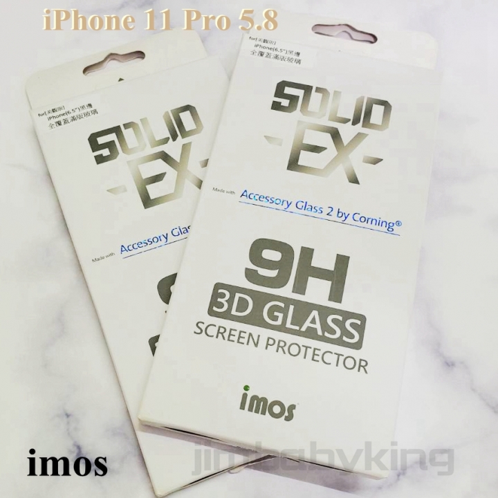 正版 imos 美國康寧 iPhone 11 Pro 5.8吋 3D美觀滿版玻璃保護貼 9H硬度滿膠強化玻璃 高雄可面交