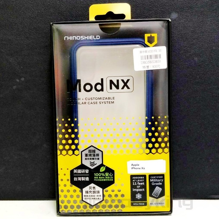 保證現貨正品 犀牛盾 Mod NX iPhone X XS 5.8吋 雀藍 軍規 耐衝擊 防摔邊框+透明背蓋 兩用手機殼