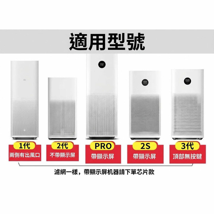 現貨免運小米空氣清淨機 含RFID晶片紫色抗菌版一代 1代 2代 二代 2S 3 三代 3代 Pro除甲醛增強版濾網濾芯