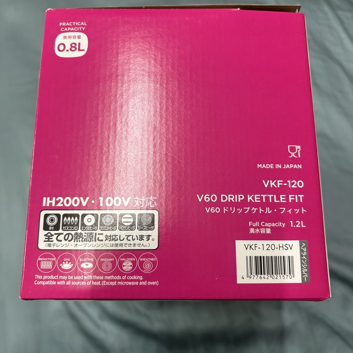 HARIO V60 0.8L VKF-120 不鏽鋼細口壺 手沖壺 日本製
