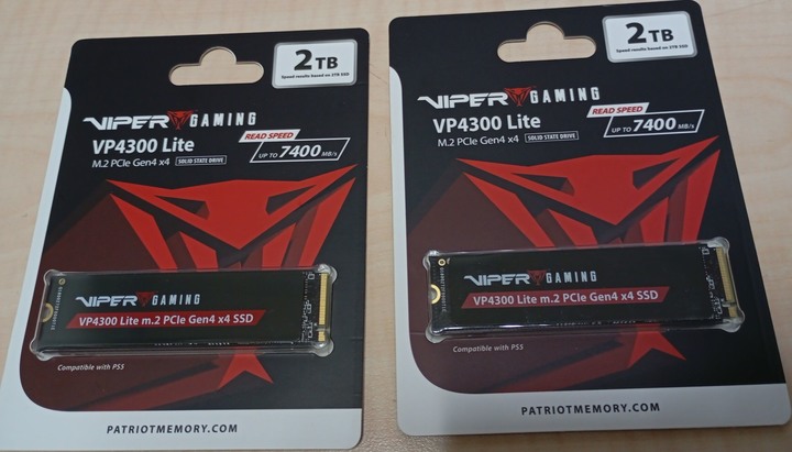 PATRiOT (博帝) VIPER VP4300 Lite 2TB M.2 2280 SSD (3D TLC 顆粒)