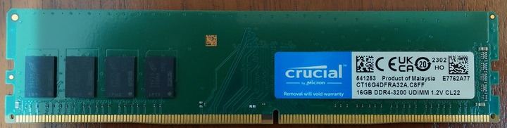 桌上型記憶體 美光 DDR4 3200 16G