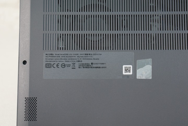 Lenovo LOQ 15IAX9E 15吋AI電競 i5-12450HX/12G/512G SSD/RTX2050