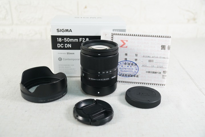 Sigma 18-50mm F2.8 DC DN 標準變焦鏡頭 For Fuji X 公司貨保固中
