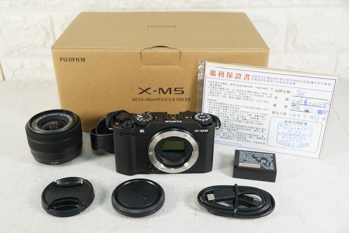 FUJIFILM X-M5微單相機+XC 15-45mm F3.5-5.6 OIS PZ 快門數3162