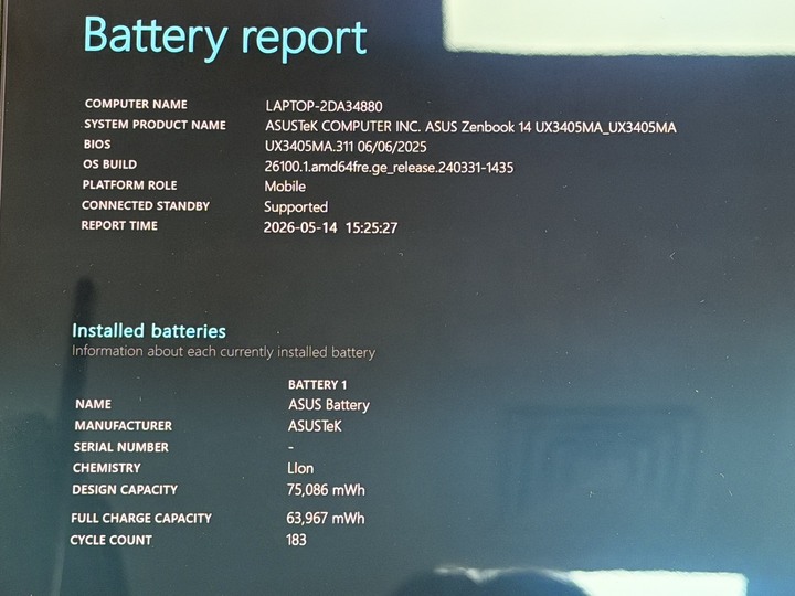 ASUS UX3405MA 14吋OLED效能筆電 U7-155H/32G/1T SSD 保固中