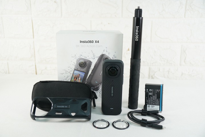 Insta360 X4 8K全景運動相機+1原電+自拍桿