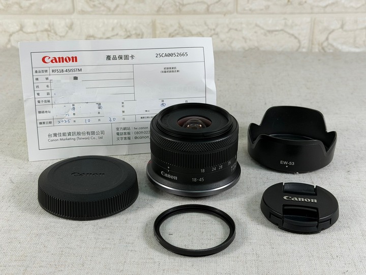 Canon RF-S 18-45mm F4.5-6.3 IS STM 標準變焦鏡頭 公司貨 保固中
