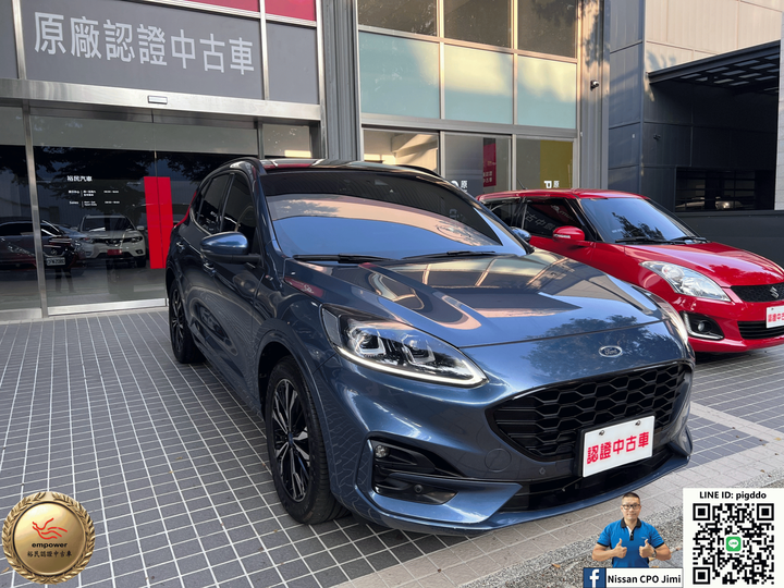 【2021年 Ford Kuga EcoBoost 250 AWD ST-Line X】Nissan裕民 原廠認證中古車_台中龍富所