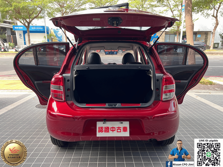 【2014年 Nissan March 1.5 豪華版】Nissan裕民 原廠認證中古車_台中龍富所