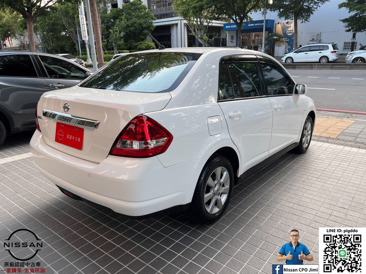 【2016年 Nissan Tiida 4D 1.6 豪華版】Nissan裕民 原廠認證中古車_台中龍富所