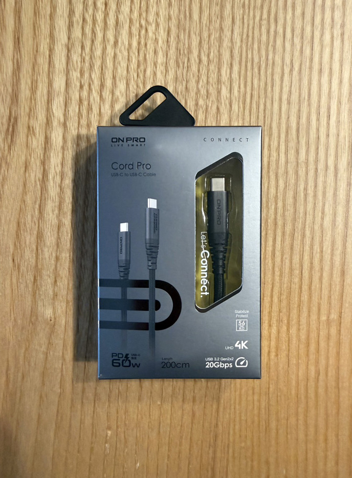 Onpro Cord Pro 2M Type-C to Type-C PD60W 快充傳輸線