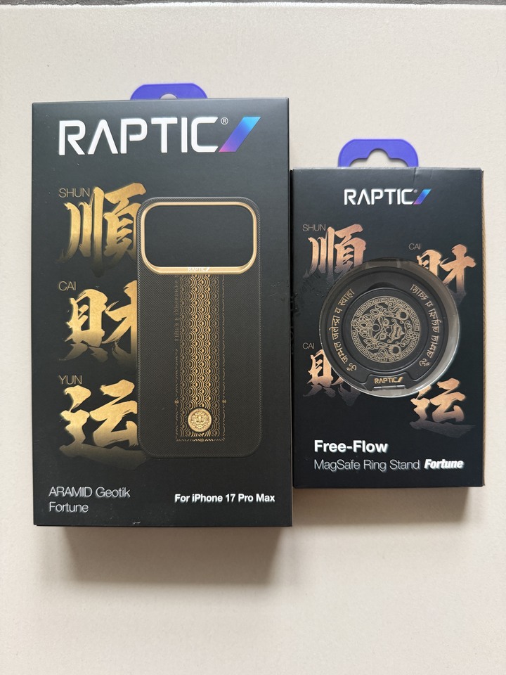 「順財運」RAPTIC原廠蘋果iPhone17 ProMax磁吸凱夫拉400D芳綸纖維保護殼
