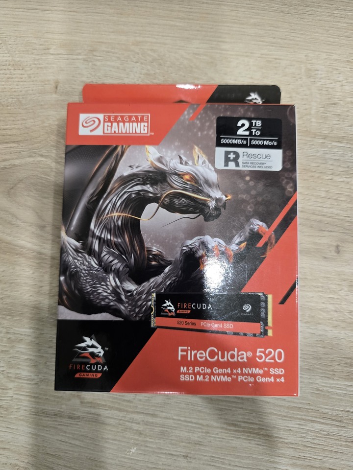 Seagate 【火梭魚 FireCuda 520】 2TB M.2 2280 PCIE SSD
