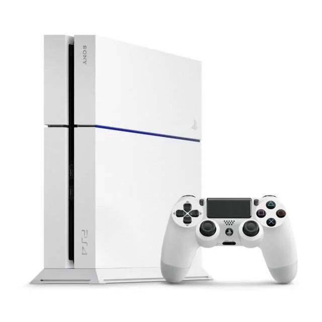 PS4 白色主機(已換128G SSD) + 2把手 (白 + 金)