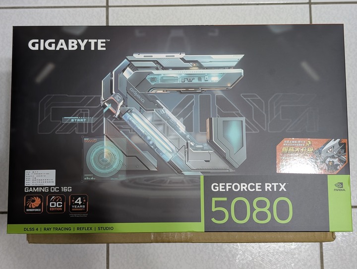 技嘉 RTX 5080 GAMING OC 16G