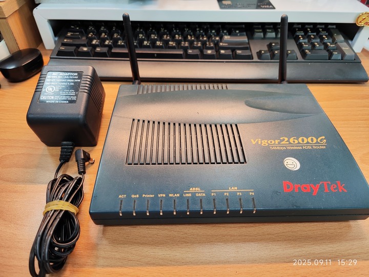 DrayTek Vigor 2600G (ADSL，54Mbps/4x100Mbps，USB 列印伺服)