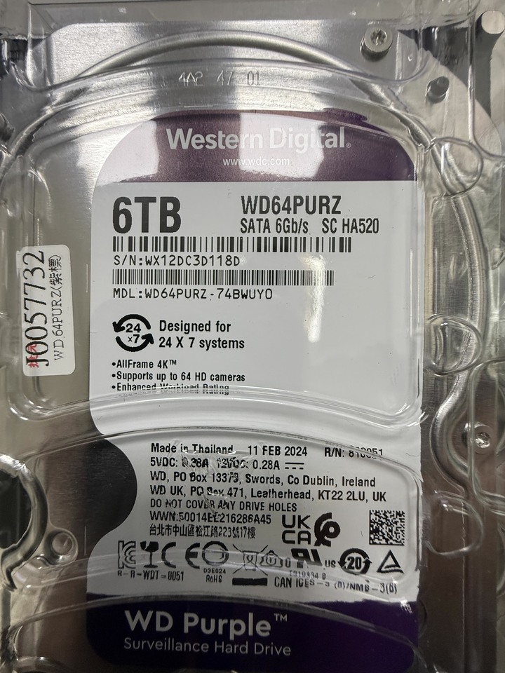 WD 紫標 6TB