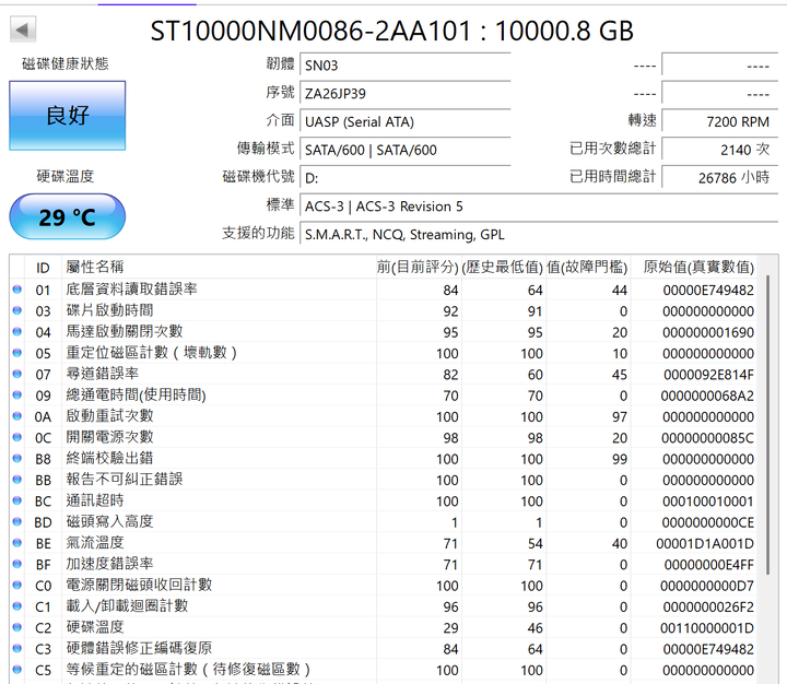 Seagate Exos X10 10TB 企業級硬碟