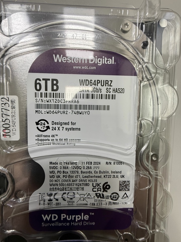 WD 紫標 6TB