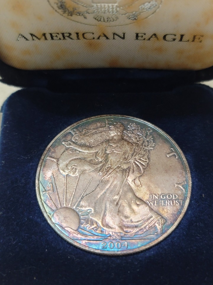美國2004年 自由女神 1OZ銀幣~UNC~