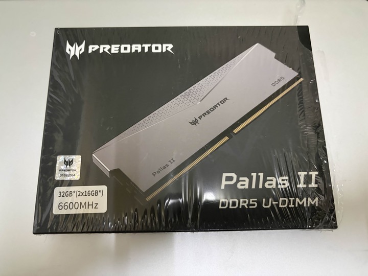 (主機板+RAM) Acer DDR5 6600 16Gx2 + 華碩 ROG STRIX B650-A GAMING WIFI 主機板