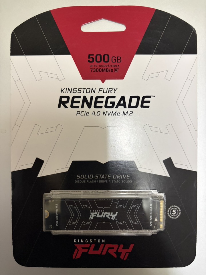 (全新) 金士頓 FURY Renegade 500GB SSD GEN4/TLC/DRAM快取【五年保】