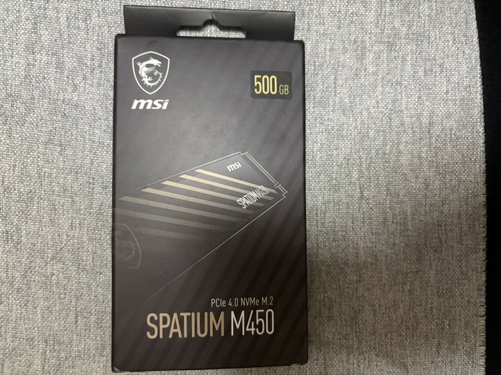 MSI 微星 SPATIUM M450 500GB PCIe 4.0 NVMe M.2 SSD