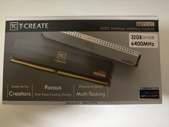 (全新) 十銓 TEAM T-CREATE EXPERT 16GB*2 DDR5 6400