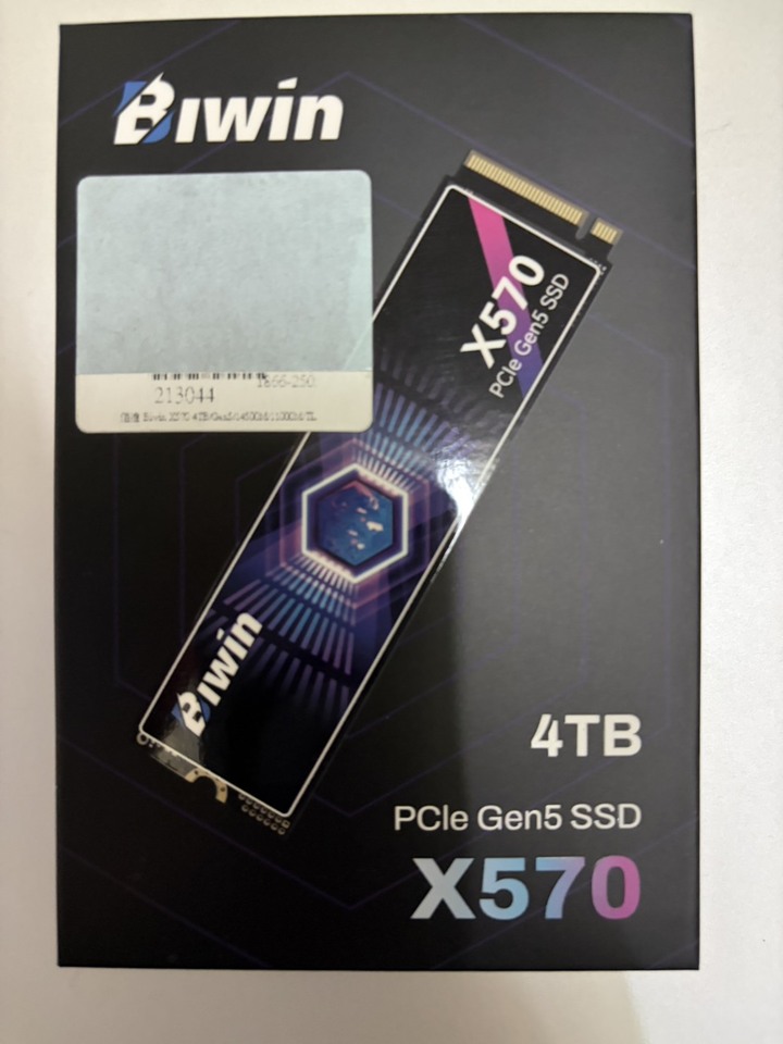(全新) Biwin 佰維 X570 4TB/Gen5/讀14500M/寫11000M/TLC 單面設計 【五年保】