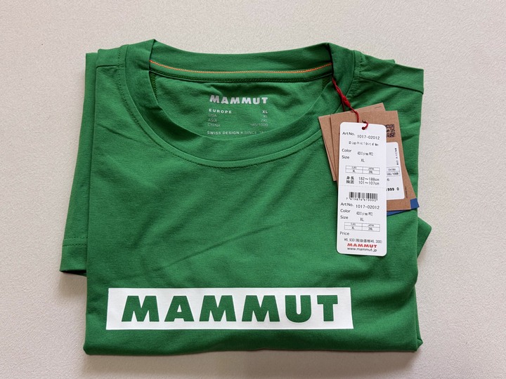 Mammut QD Logo Print AF排汗上衣 男 XL