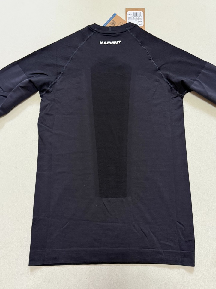 Mammut Trift 羊毛混紡長袖排汗衣 (男款) 黑S