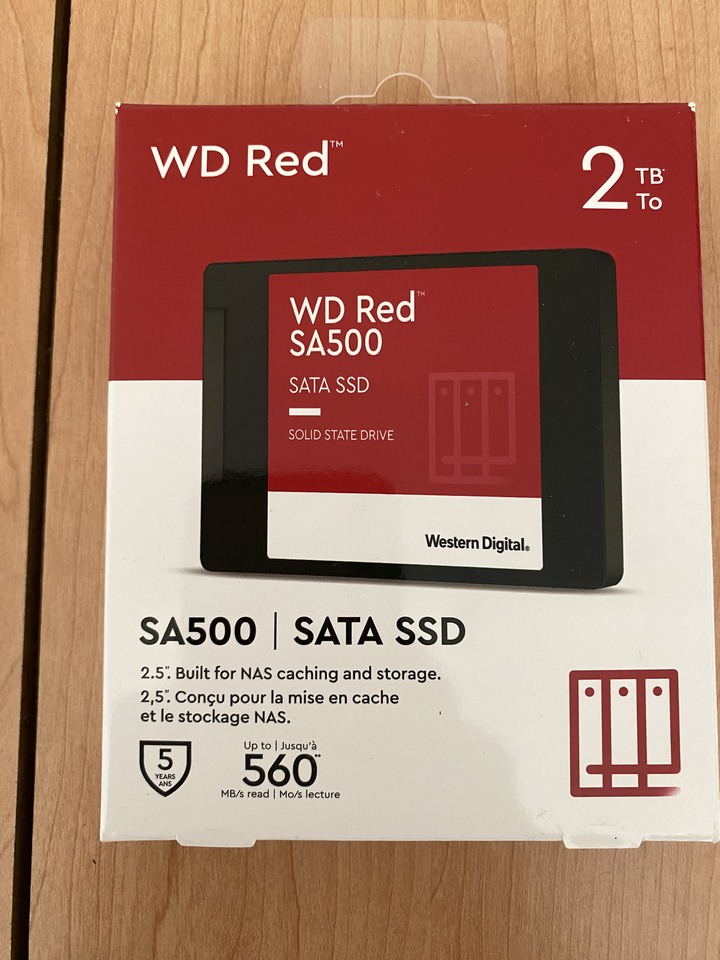 WD紅標SA500 SATA 2TB SSD