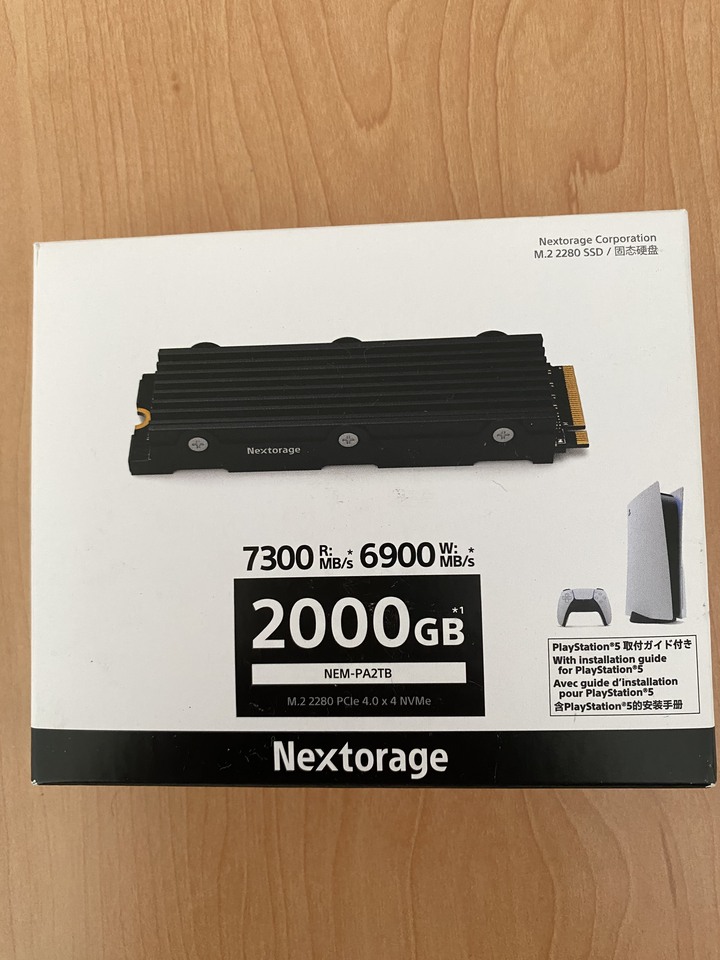 Nextstorage 2TB SSD含散熱片 （PS5可用）