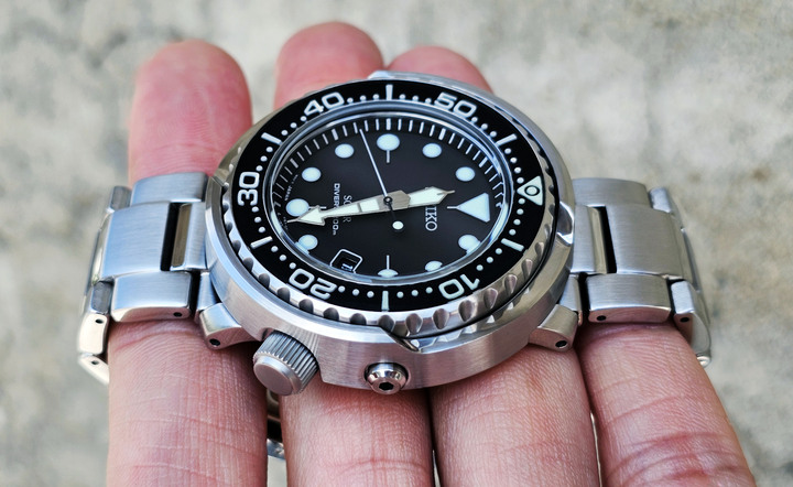 Seiko Prospex Solar SNE497P1。太陽能潛水錶。200M光動能鮪魚罐頭。sne497。sne497j1