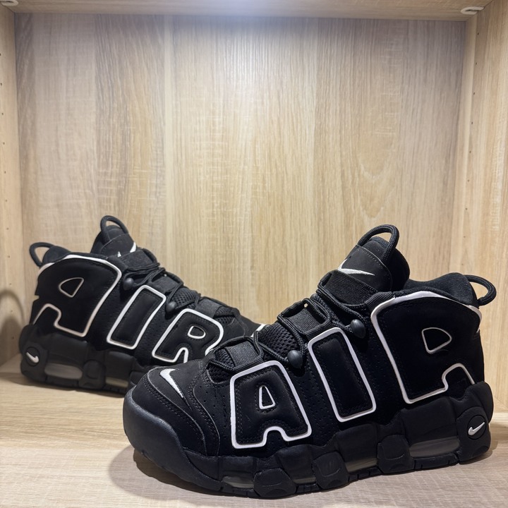 NIKE AIR MORE UPTEMPO PIPPEN 黑白 大AIR 權志龍同款 nike籃球鞋 air籃球鞋 公司貨
