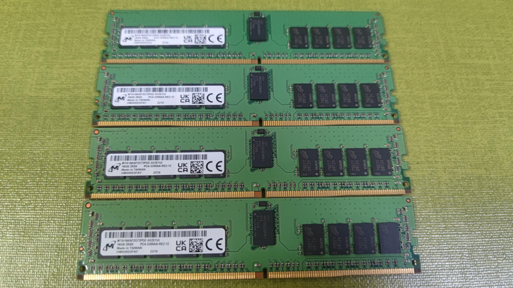 Micron 美光 DDR4-3200 ECC REG (RDIMM) 16G 16GB*4=64GB 庫存新品現貨