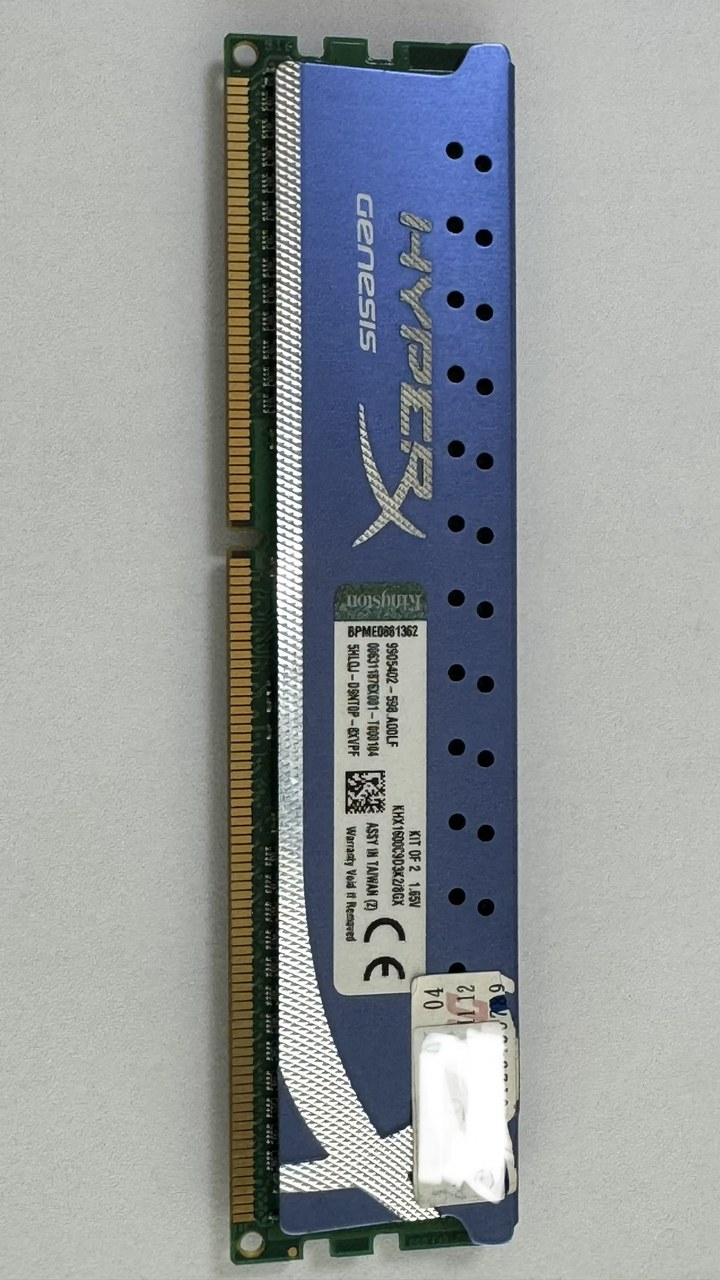 金士頓 Kingston HyperX Genesis DDR3-1600/1866 4GB x2 (2條4GB /共 8GB)