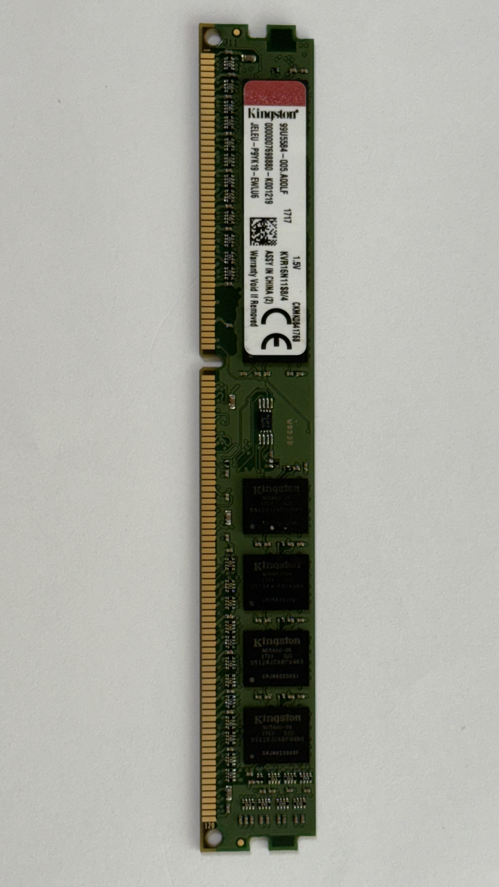金士頓 Kingston DDR3-1600 4GB