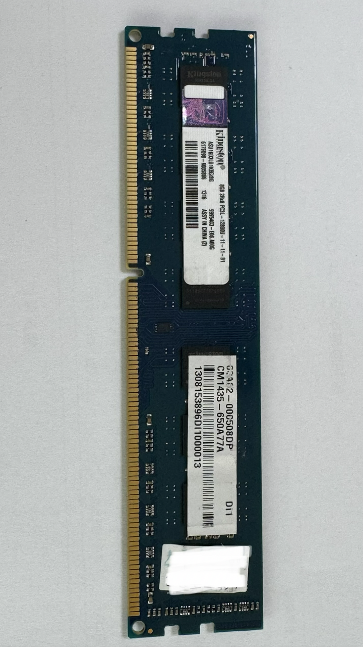 金士頓 Kingston DDR3L-1600 8GB (低電壓版)